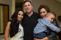 Dr. Tess and HBL Hair Care founder Patrick Dockry & family